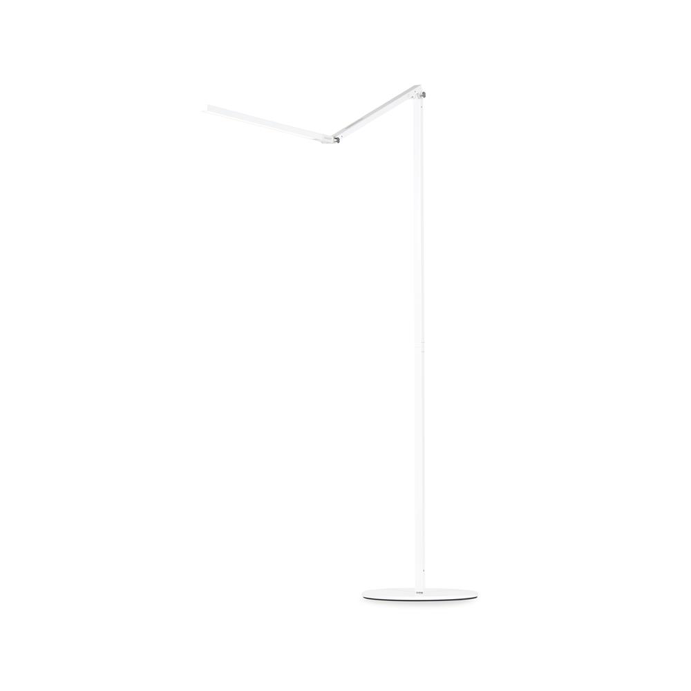 Koncept Lighting AR5000-WD-WHT-FLR Z-Bar LED Floor Lamp (Warm Light; White)